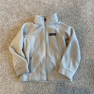 Columbia toddler cream zip up sweater